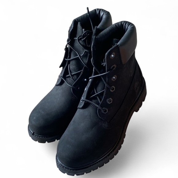 Timberland Premium 6” Waterproof Boot Black Lace Up Women’s Size 7 NWT Y2K - Picture 5 of 16
